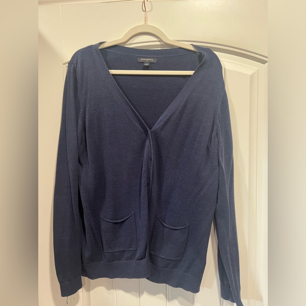 Banana Republic Navy Cardigan